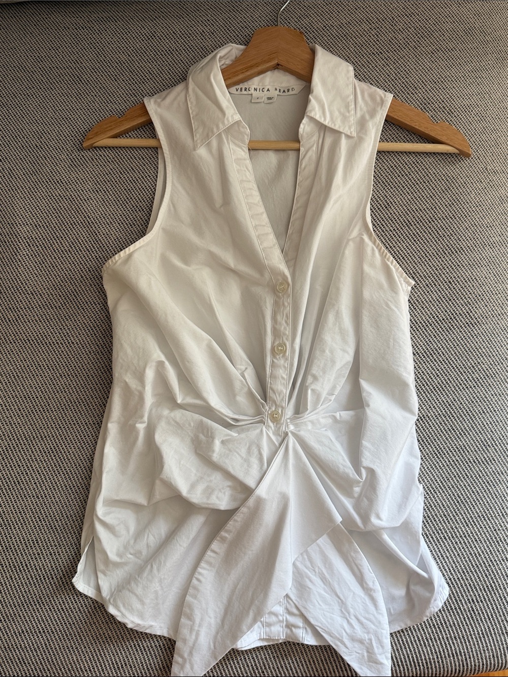 Veronica Beard Cotton Sleeveless Blouse